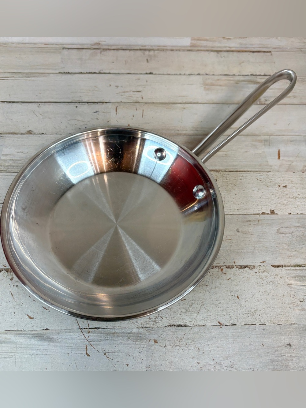 Simply Calphalon 8” Stainless Steel Skillet Sauté Omelet Frying Pan 1388